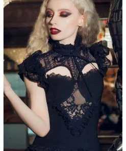 New In Killstar Avalyn 40's Top Black