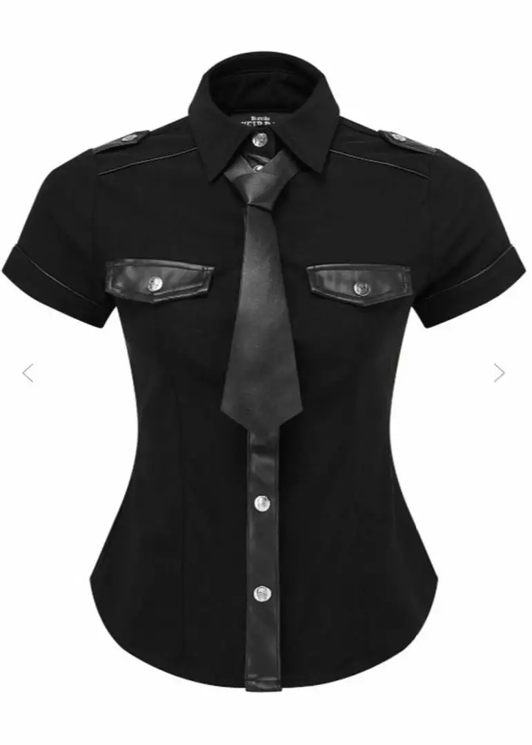 Killstar Squadron 80's Top Blouse Black New In 3 Killstar Squadron 80's Top Blouse Black New In