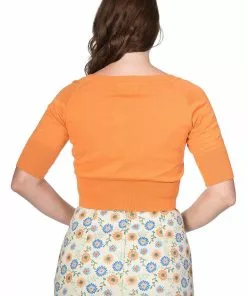 Banned Raven 50's Cardigan Orange New In 7 Banned Raven 50's Cardigan Orange New In