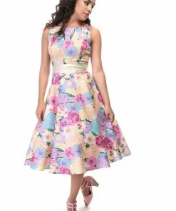 Collectif Margaret English Garden 50's Swing Dress Dresses 7 Collectif Margaret English Garden 50's Swing Dress Dresses