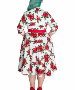 Dresses Hell Bunny Eternity 50's Swing Dress White