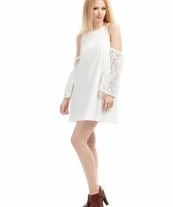 Bright & Beautiful Natasha 60's Dress White Dresses