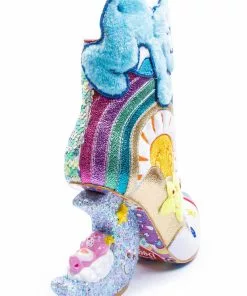 Irregular Choice Care Bears I Like Sleep Boots Blue New In