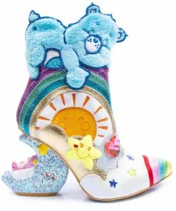 Irregular Choice Care Bears I Like Sleep Boots Blue New In