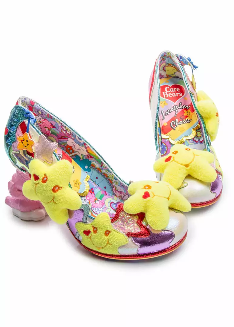 Irregular Choice Care Bears Share Your Care Pumps Yellow Blue New In 5 Irregular Choice Care Bears Share Your Care Pumps Yellow Blue New In