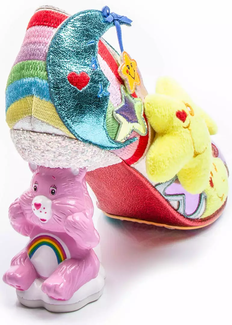 Irregular Choice Care Bears Share Your Care Pumps Yellow Blue New In 7 Irregular Choice Care Bears Share Your Care Pumps Yellow Blue New In