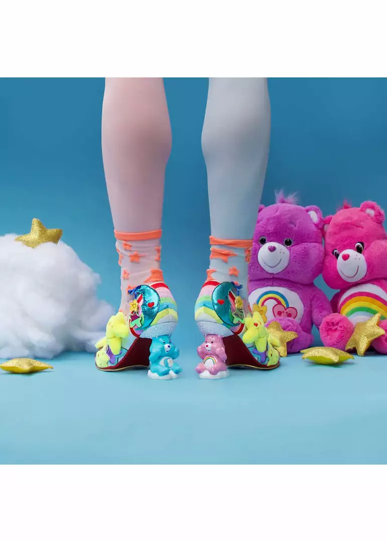 Irregular Choice Care Bears Share Your Care Pumps Yellow Blue New In 10 Irregular Choice Care Bears Share Your Care Pumps Yellow Blue New In