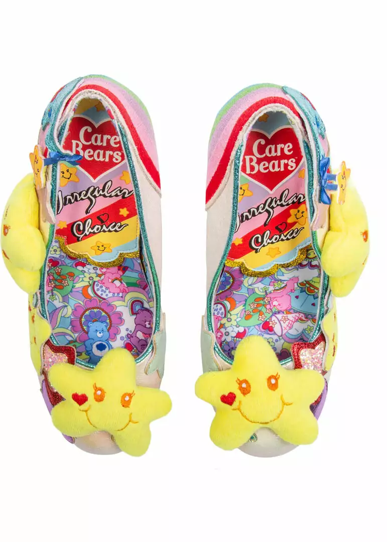 Irregular Choice Care Bears Share Your Care Pumps Yellow Blue New In 11 Irregular Choice Care Bears Share Your Care Pumps Yellow Blue New In