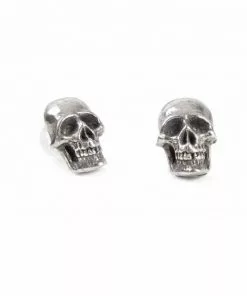 Alchemy Mortaurium Skull Stud Earrings