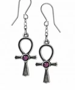 Alchemy Ankh Of Osiris Earrings New In