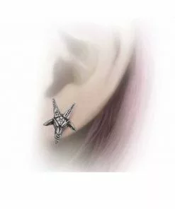 Alchemy Baphomet Stud Earrings New In