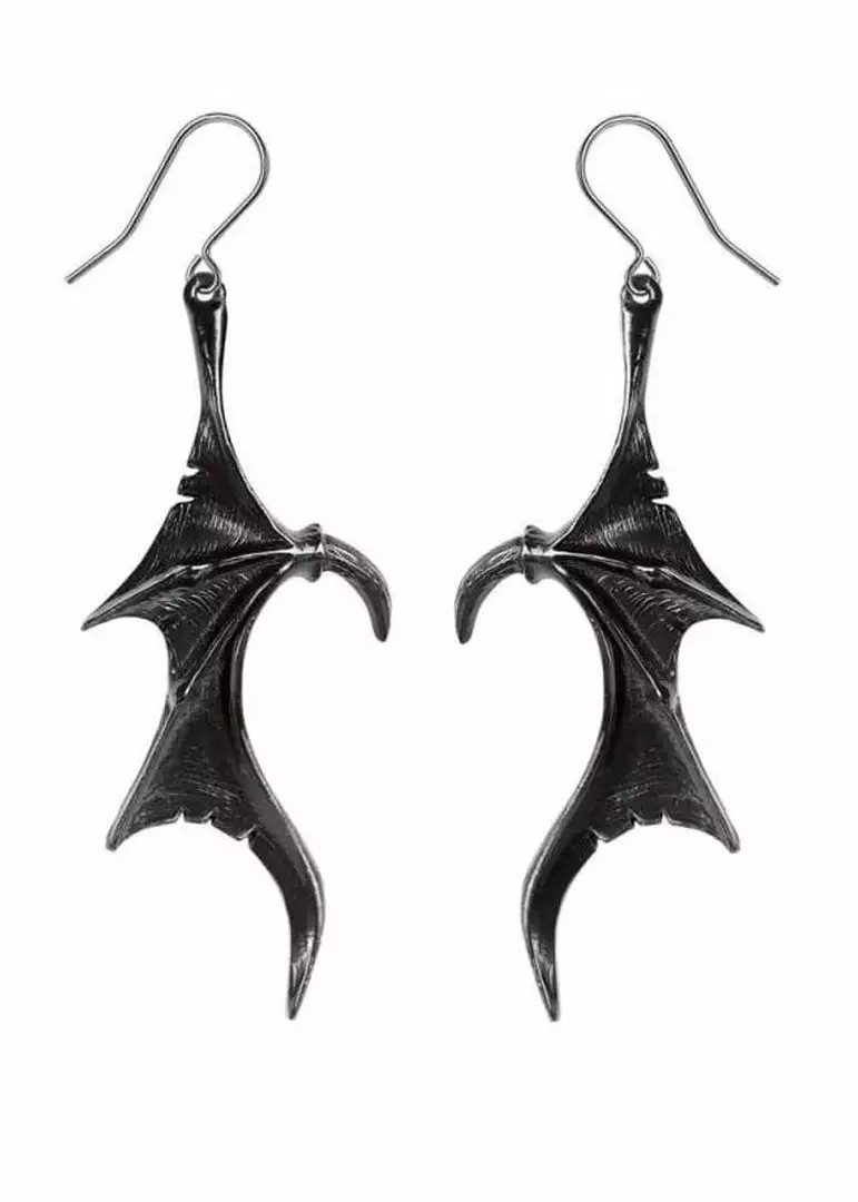New In Alchemy Wings Of Midnight Drop Earrings 3 New In Alchemy Wings Of Midnight Drop Earrings