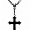 New In Alchemy Osbourne's Cross Necklace Black 2 New In Alchemy Osbourne's Cross Necklace Black