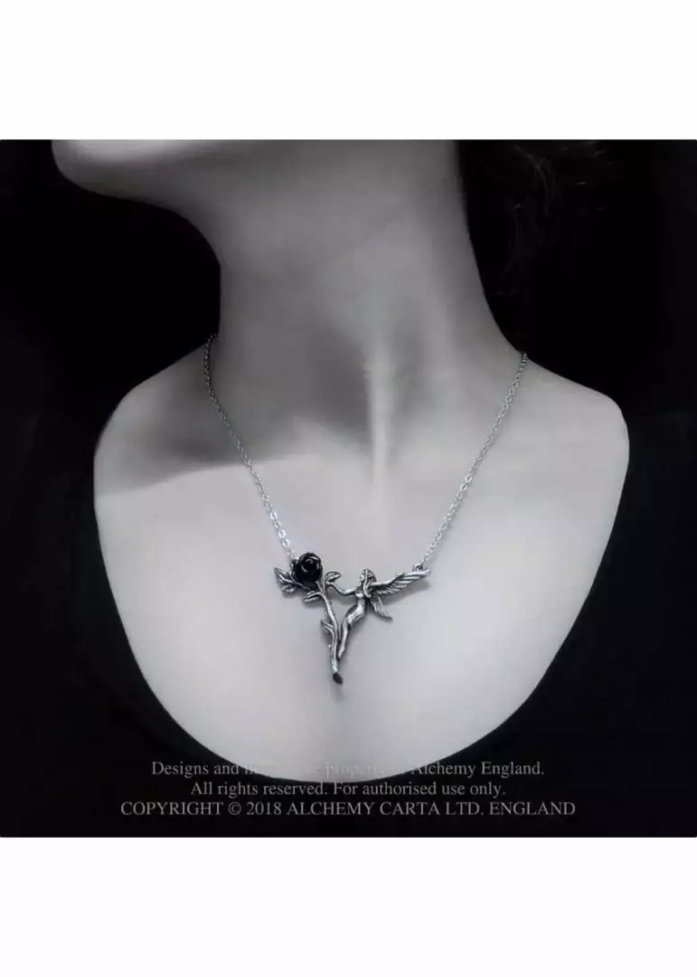 Alchemy Faerie Glade Rose Necklace New In 4 Alchemy Faerie Glade Rose Necklace New In
