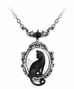 New In Alchemy Feline Felicity Cat Mirror Necklace