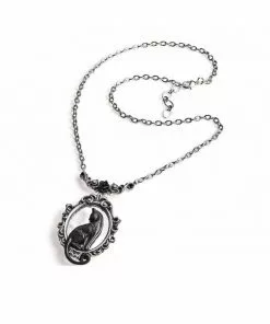 New In Alchemy Feline Felicity Cat Mirror Necklace