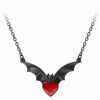 New In Alchemy Sombre Desire Bat Necklace Red 2 New In Alchemy Sombre Desire Bat Necklace Red