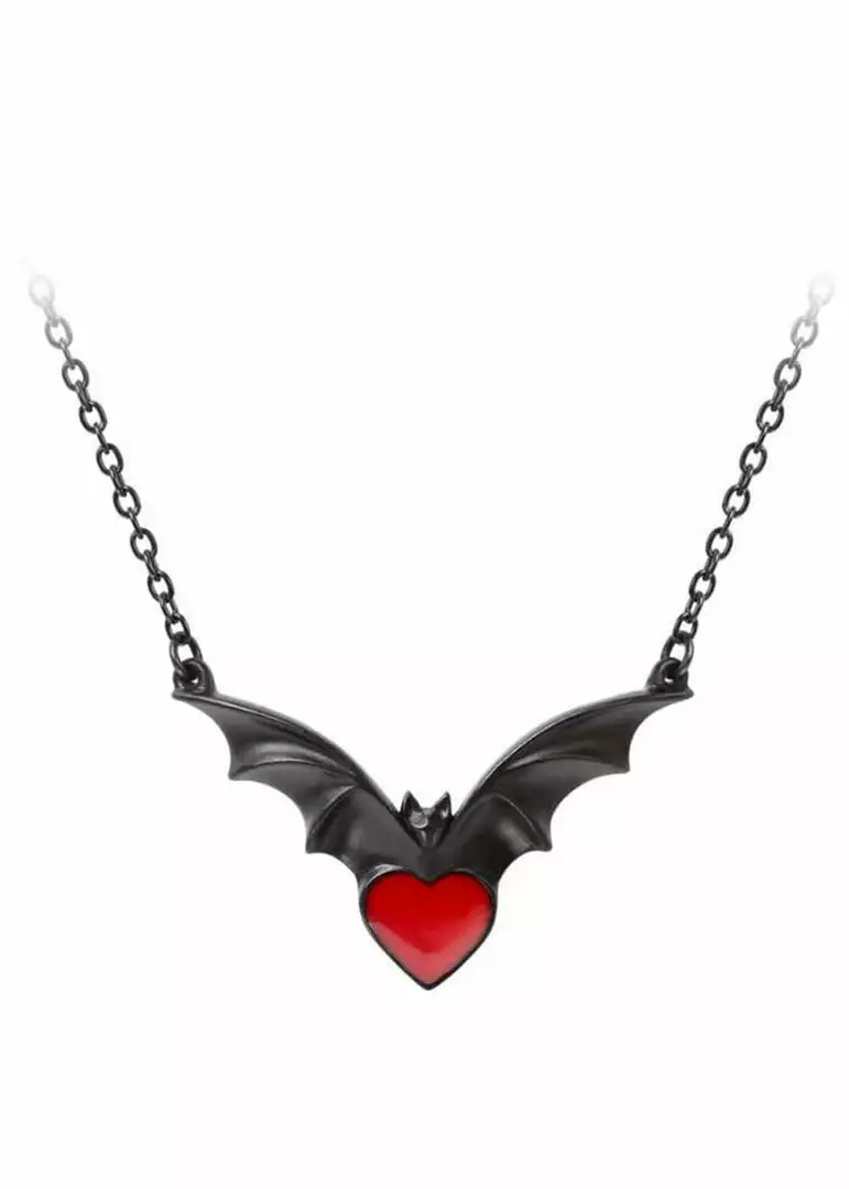 New In Alchemy Sombre Desire Bat Necklace Red 3 New In Alchemy Sombre Desire Bat Necklace Red