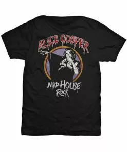 Band Shirts Alice Cooper Mad House T-Shirt Black