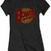 Band Shirts David Bowie Diamond Dogs Girlie T-Shirt Black