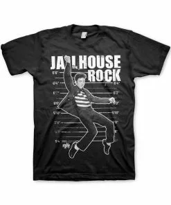 Band Shirts Elvis Presley Jailhouse Rock T-Shirt Black