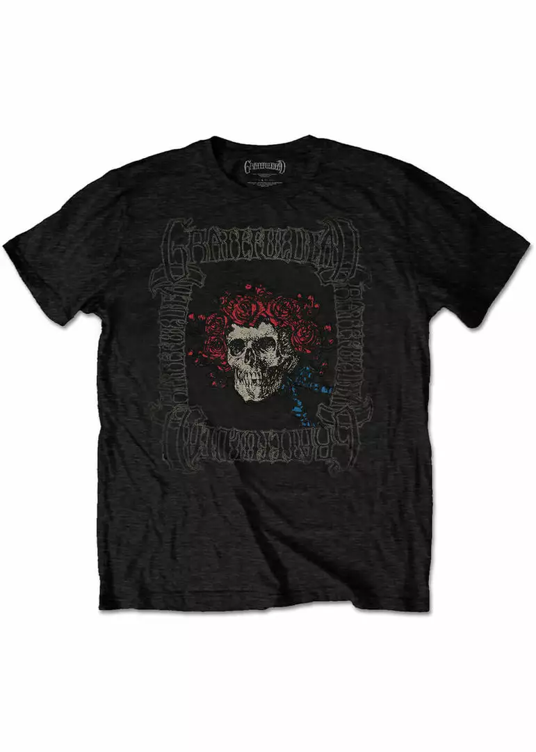 New In Band Shirts Grateful Dead Bertha Skull T-Shirt Black 3 New In Band Shirts Grateful Dead Bertha Skull T-Shirt Black