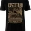 Band Shirts Led Zeppelin Faded Falling T-Shirt Black New In