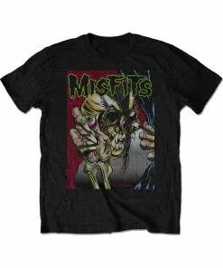 Band Shirts The Misfits Pushead T-Shirt Black