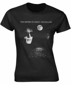 New In Band Shirts Sisters Of Mercy Floodland Girly T-Shirt Black
