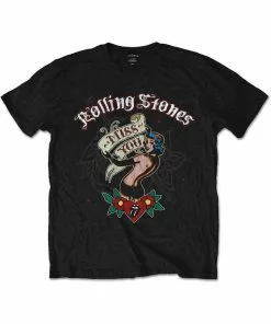 Band Shirts Rolling Stones Miss You T-Shirt Black