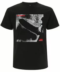 New In Band Shirts Led Zeppelin Remastered Cover T-Shirt Black