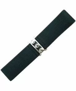 New In Banned Elastic Belt Black