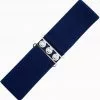 New In Banned Elastic 50's Belt Navy