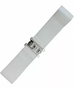 Banned Elastische 50's Belt White New In