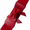 New In Banned Paris Bow Retro 50's Elastic Belt Red