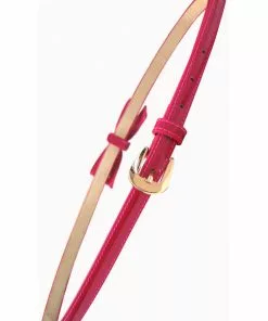 Banned Gold Rush 50's Laquer Belt Hot Pink New In