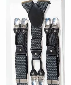 Banned Heren Dots Rockabilly Braces Black New In