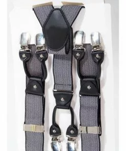 Banned Gentlemens Chevron Rockabilly Braces