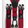 Banned Heren Plain Rockabilly Braces Red 1 Banned Heren Plain Rockabilly Braces Red