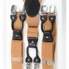 Banned Heren Plain Rockabilly Braces Ochre
