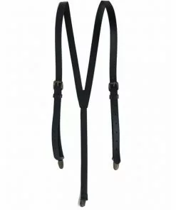 Banned Gentlemens Jean Luc Leather Braces Black