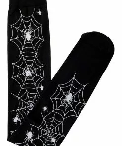 Banned Spiderweb Socks Black New In