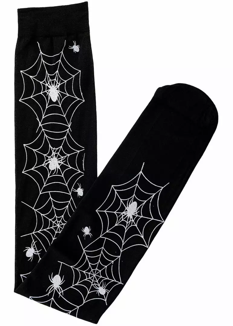 Banned Spiderweb Socks Black New In 3 Banned Spiderweb Socks Black New In