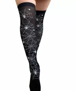 Banned Spiderweb Socks Black New In