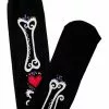 Banned Heart & Bone Socks Black New In 1 Banned Heart & Bone Socks Black New In