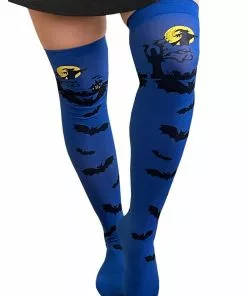Banned Full Moon Witches Socks Blue New In