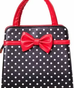 Banned Carla Polkadot Purse Black Color New In