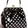 Banned American Polkadot 50's Bag Black 2 Banned American Polkadot 50's Bag Black