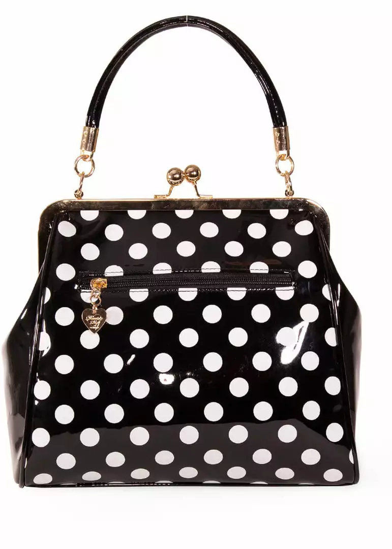 Banned American Polkadot 50's Bag Black 5 Banned American Polkadot 50's Bag Black