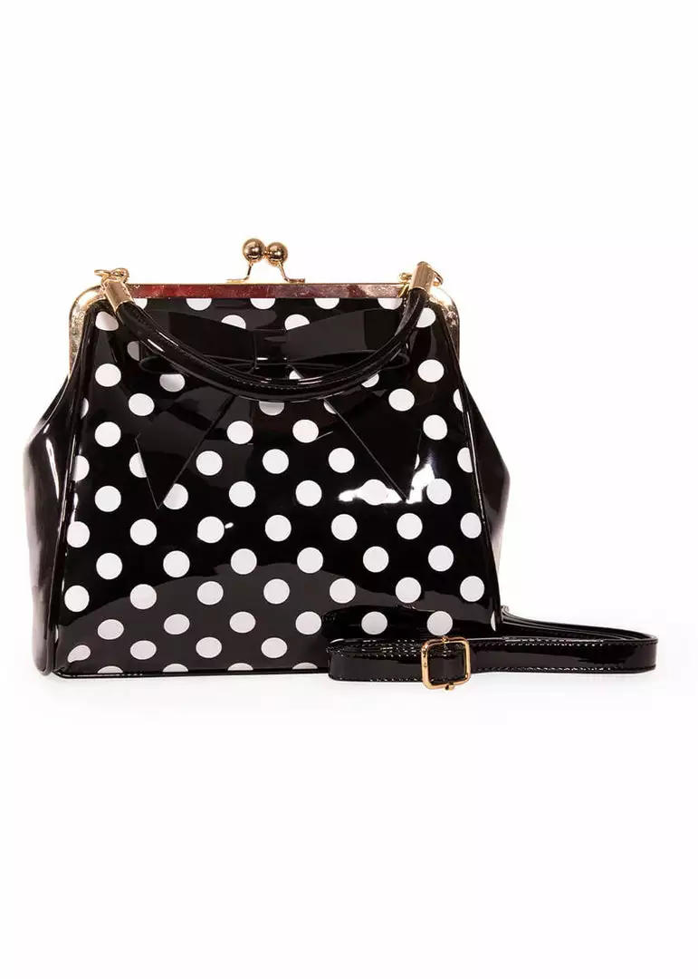 Banned American Polkadot 50's Bag Black 6 Banned American Polkadot 50's Bag Black